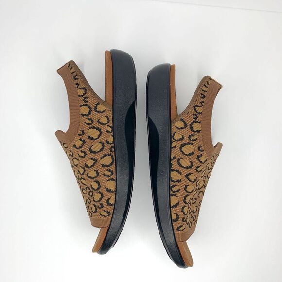 TRAQ by Alegria Barett Leopard Knit Sport Sandals Sz 40 US 9.5-10 - Picture 4 of 11